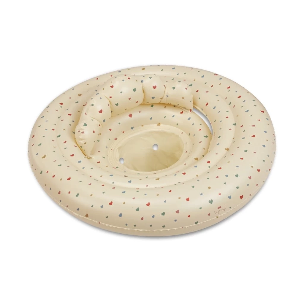 Konges Sløjd Inflatable Baby Swim Ring - Multi Hearts 3 Konges Sløjd Inflatable Baby Swim Ring - Multi Hearts - Image 3