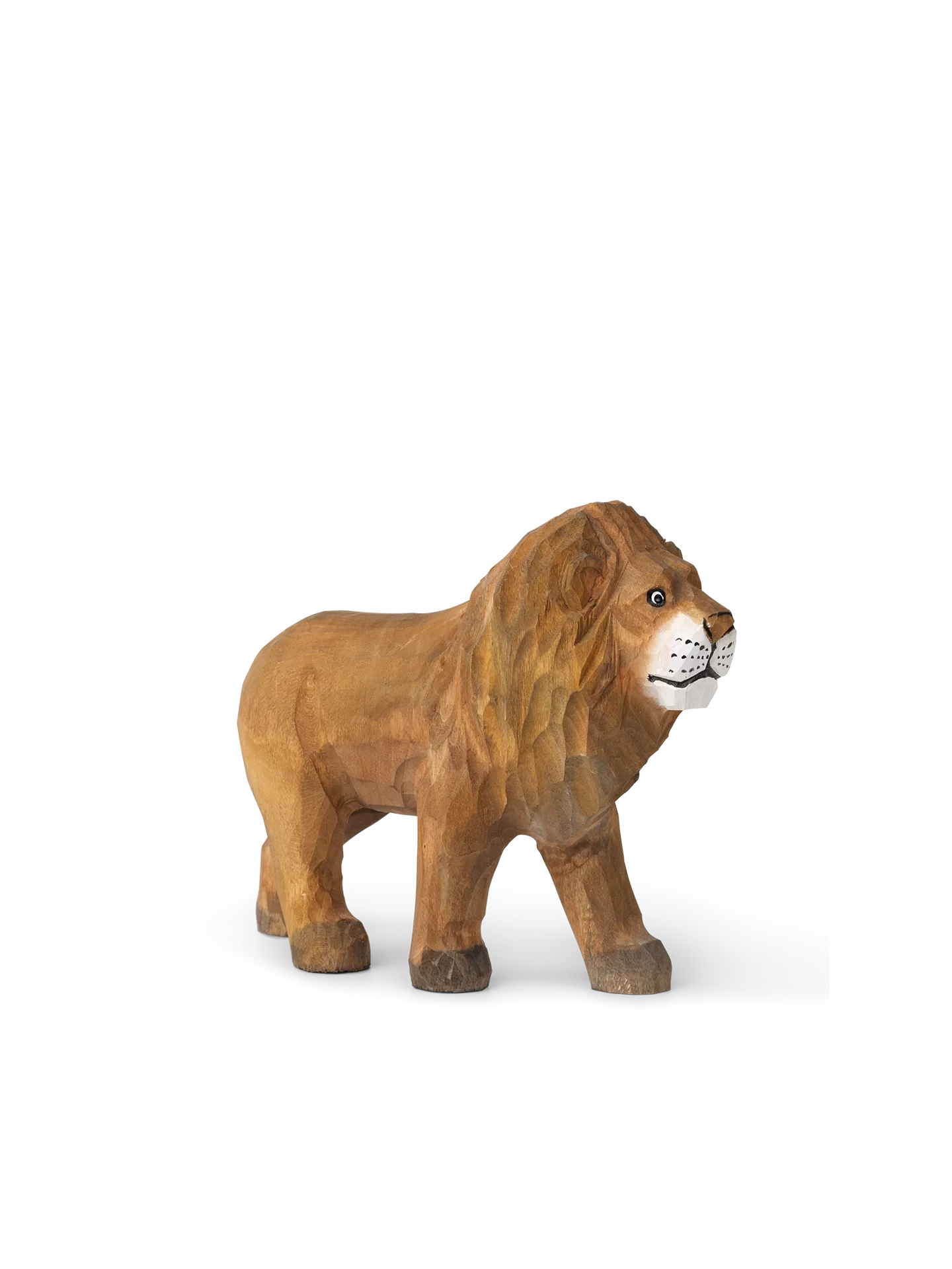 Ferm LIVING Hand Carved Wooden Lion 2 Ferm LIVING Hand Carved Wooden Lion - Image 2