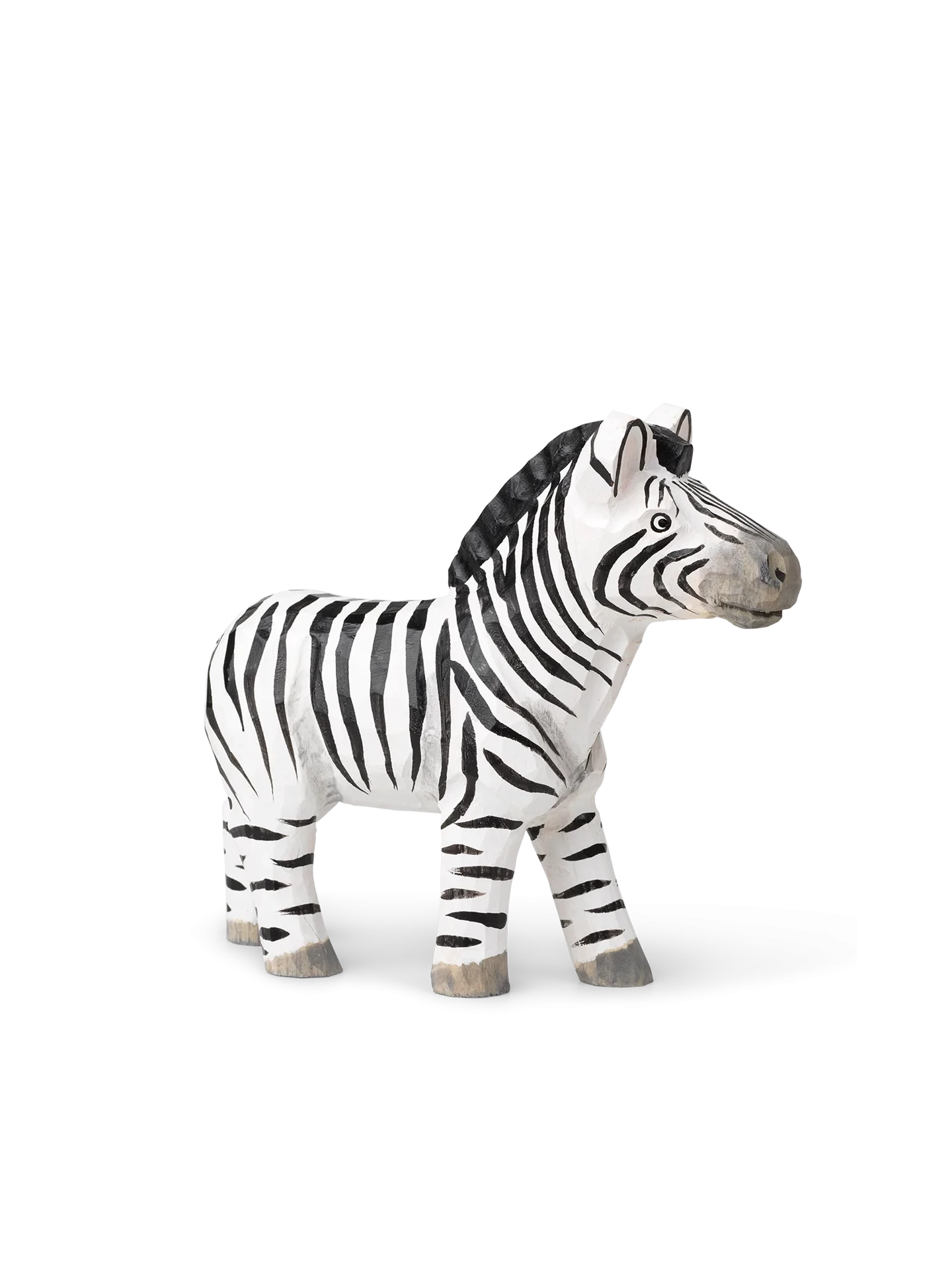 Ferm LIVING Hand Carved Wooden Zebra 2 Ferm LIVING Hand Carved Wooden Zebra - Image 2