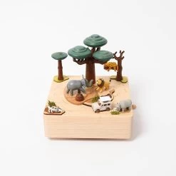 Wooden Safari Music Box -Odin Parker Toys 2000x