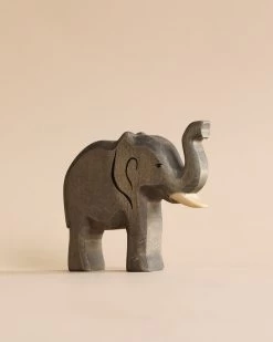 Handmade Holzwald Elephant - Trunk Raised