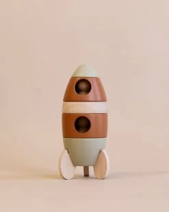 Konges Sløjd Wooden Stacking Rocket