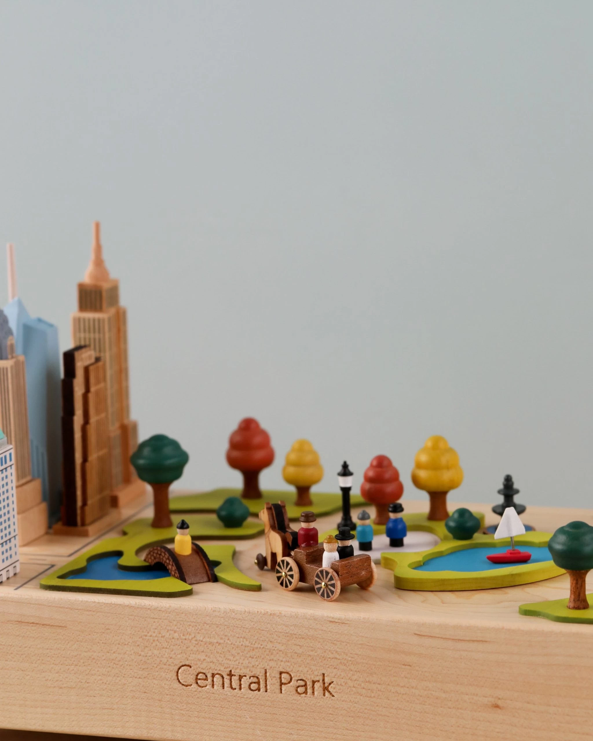 Pre-order: Central Park Wooden Music Box (Approximate Ship Time: End Of October/Early November) 3 Pre-order: Central Park Wooden Music Box (Approximate Ship Time: End Of October/Early November) - Image 3