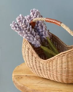Basket Of Lavender Felt Flowers -Odin Parker Toys 2J2A1352 2