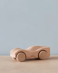 Handmade Wooden Race Car - Unpainted -Odin Parker Toys 2J2A1447