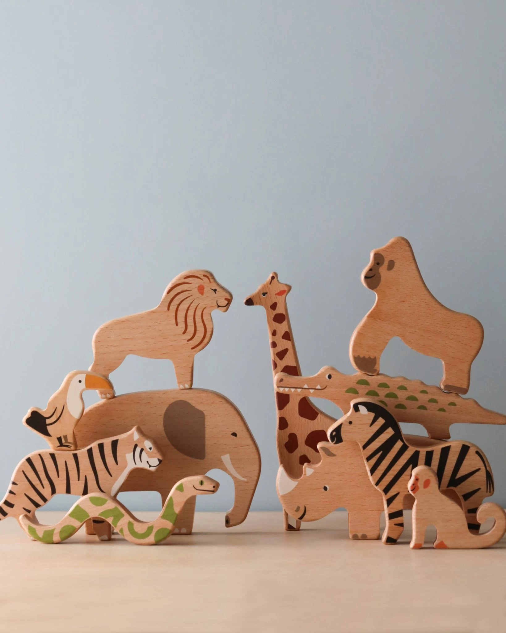 Bajo Toys | Wooden Wild Animals 2 Bajo Toys | Wooden Wild Animals - Image 2