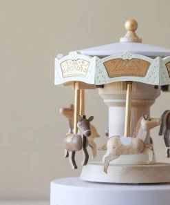 Wooden Carousel Music Box -Odin Parker Toys 2J2A2210 2