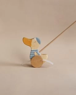 Handmade Wooden Duck Push Toy