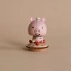 Wooden Pig Bobblehead