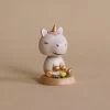 Wooden Unicorn Bobblehead