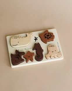 Wooden Tray Puzzle - Ocean Animals