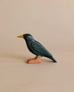 Handmade Wooden Crow