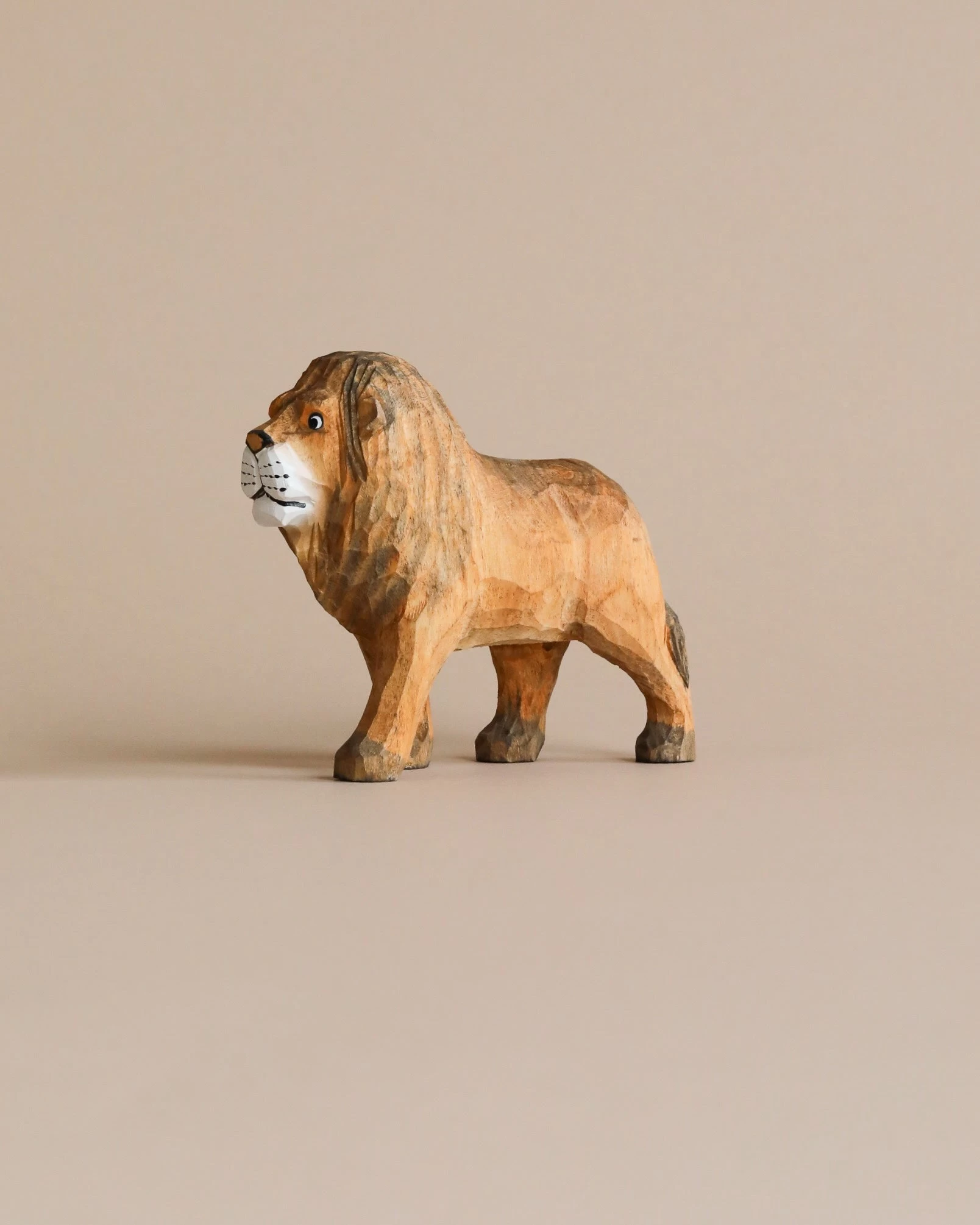 Ferm LIVING Hand Carved Wooden Lion 1 Ferm LIVING Hand Carved Wooden Lion