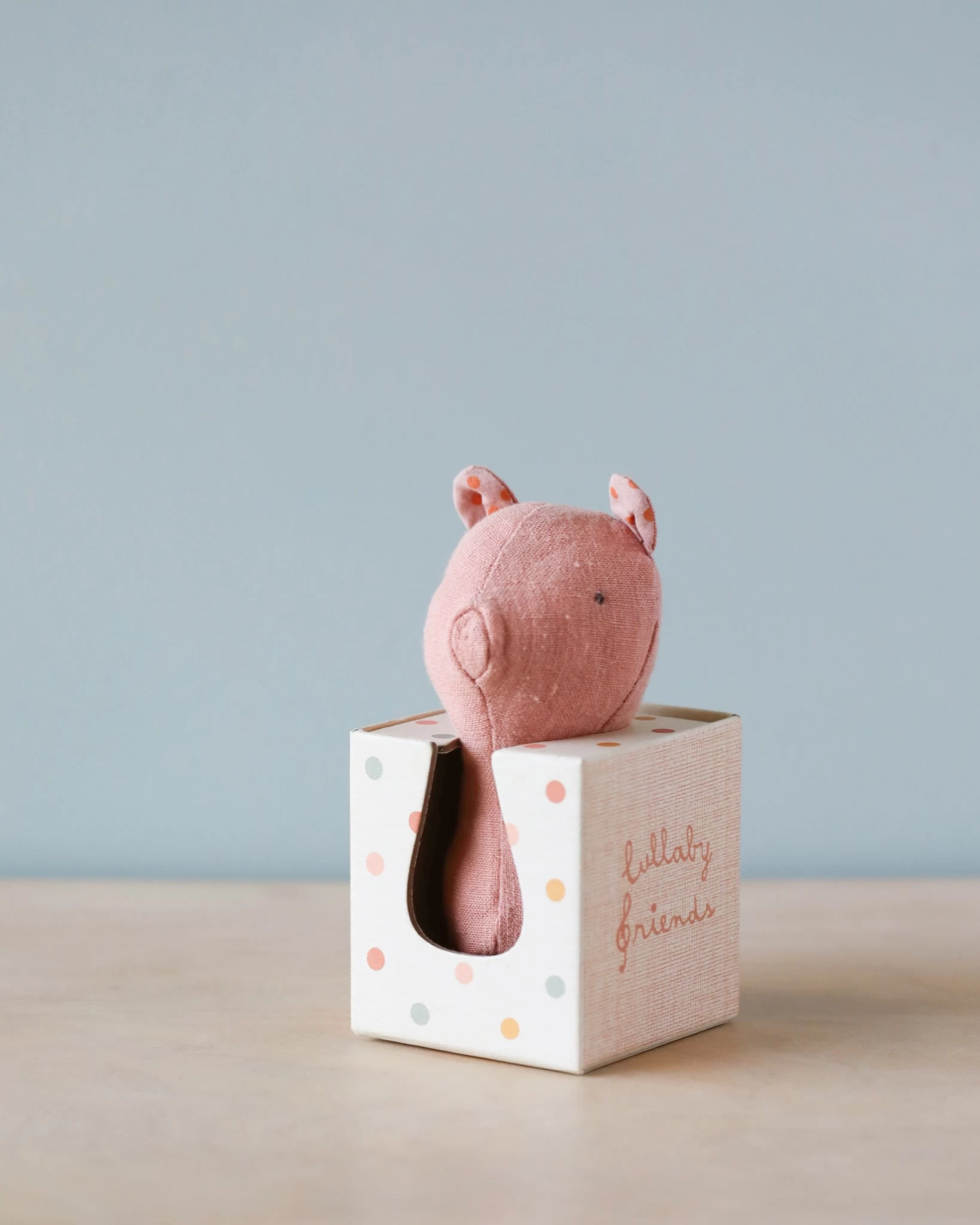 Maileg Lullaby Friend Rattles, Pig 2 Maileg Lullaby Friend Rattles, Pig - Image 2