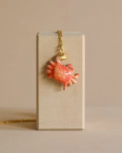 Crab "Golden Grip" Necklace