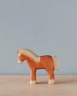 Handmade Holzwald Light Brown Horse -Odin Parker Toys 2J2A4359