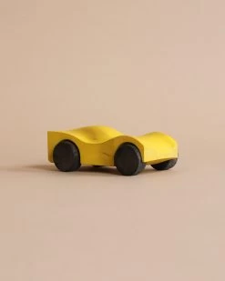 Handmade Wooden Race Car - Yellow