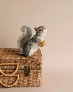 Hansa Squirrel With A Nut Stuffed Animal