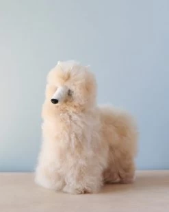 Fluffy Alpaca Stuffed Animal - Small