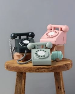 Kiko & GG Retro Wooden Telephone 14 Kiko & GG Retro Wooden Telephone -Odin Parker Toys 2J2A52052 2