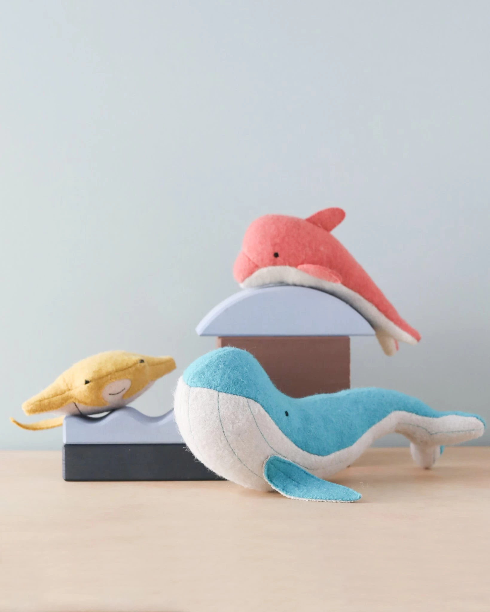 Olli Ella Holdie Folk Felt Ocean Animals 2 Olli Ella Holdie Folk Felt Ocean Animals - Image 2