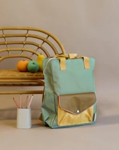 Sticky Lemon Backpack Large | Envelope Collection | Map Green