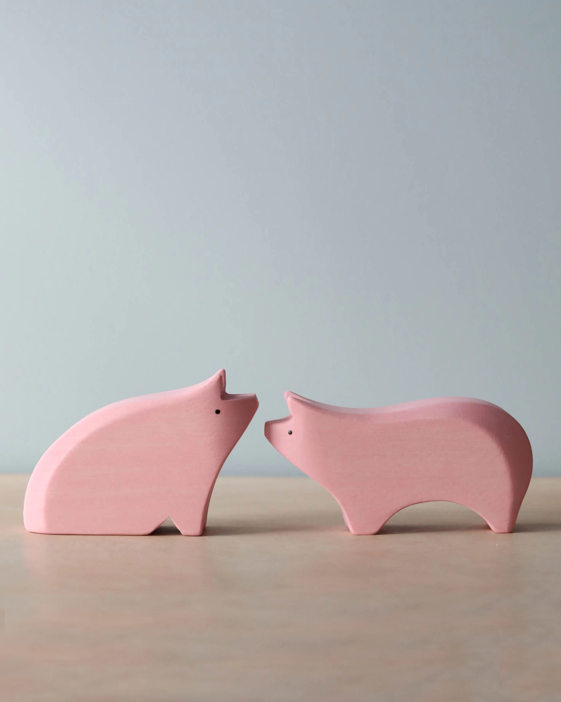 Brin D'Ours | Handmade Wooden Pig Family 4 Brin D'Ours | Handmade Wooden Pig Family - Image 4