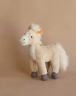 Steiff Stieff, Gola Standing Horse Plush Stuffed Toy, 11" (as Seen In Barbie)