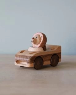 Wooden Animal Pull-Back Car -Odin Parker Toys 2J2A5854