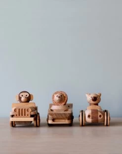 Wooden Animal Pull-Back Car -Odin Parker Toys 2J2A5875