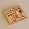 Wooden Building Blocks With Tray