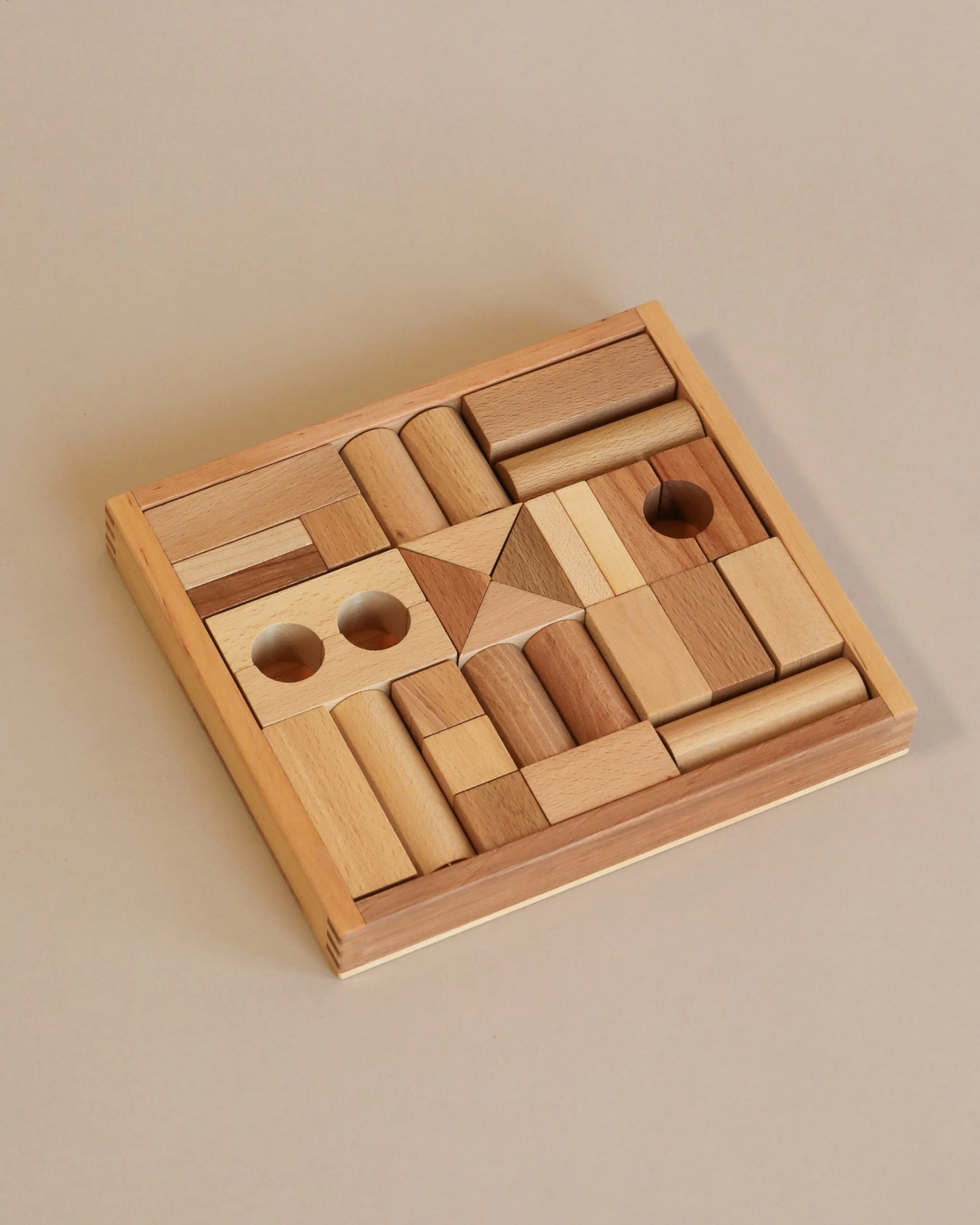 Wooden Building Blocks With Tray 1 Wooden Building Blocks With Tray