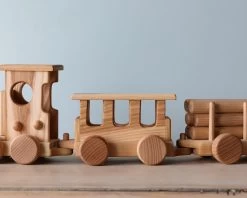 Dk Handmade Wooden Train - Extra Long -Odin Parker Toys 2J2A60582