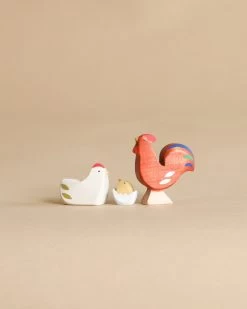Brin D'Ours | Handmade Wooden Chicken / Rooster