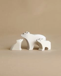 Brin D'Ours | Handmade Wooden Polar Bear Family