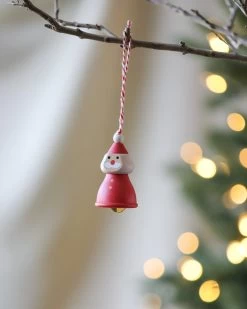 Wooden Santa Ornament