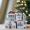 Handmade Wooden Christmas Village