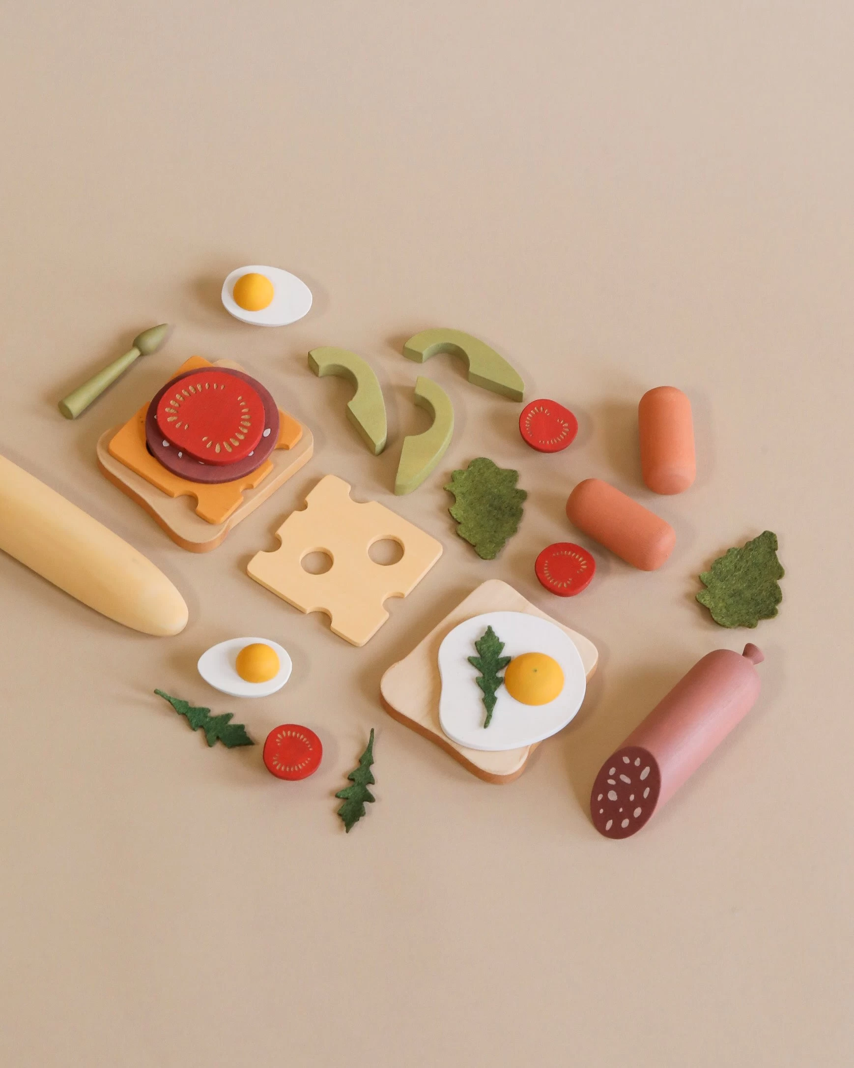 Sabo Concept Handmade Wooden Breakfast Set 1 Sabo Concept Handmade Wooden Breakfast Set