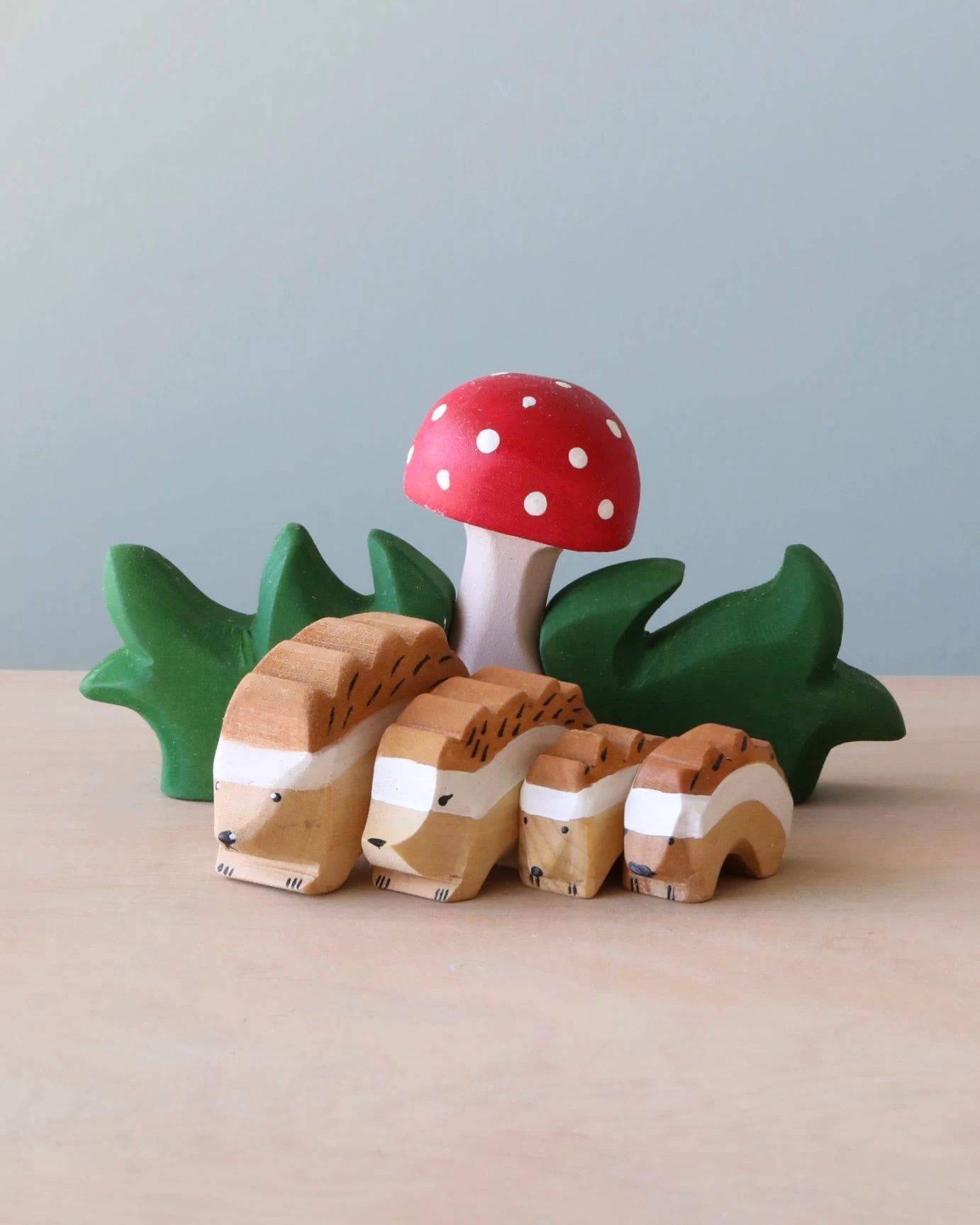 Hedgehog Family & Mushroom Set 3 Hedgehog Family & Mushroom Set - Image 3