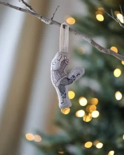 Coral & Tusk Ice Skater Bunny Ornament