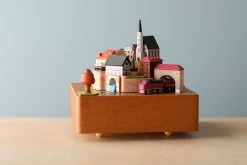 Wooden Train Music Box - European Town -Odin Parker Toys 2J2A8666