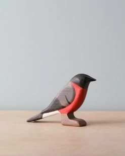Handmade Wooden Bullfinch Bird