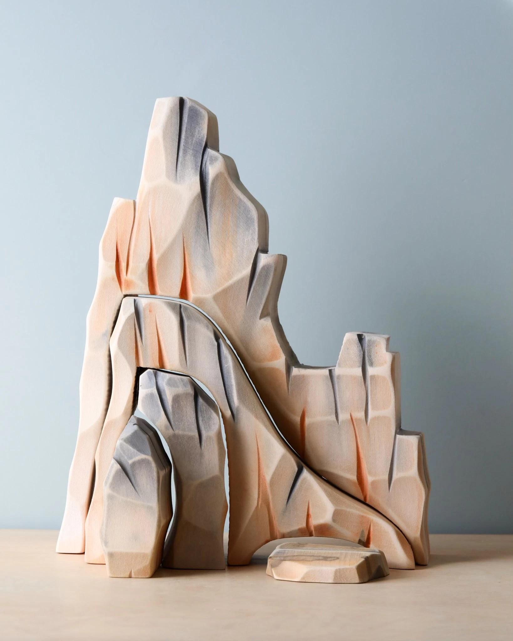 Handmade Wooden Mountain Cliff Scene 5 Handmade Wooden Mountain Cliff Scene - Image 5