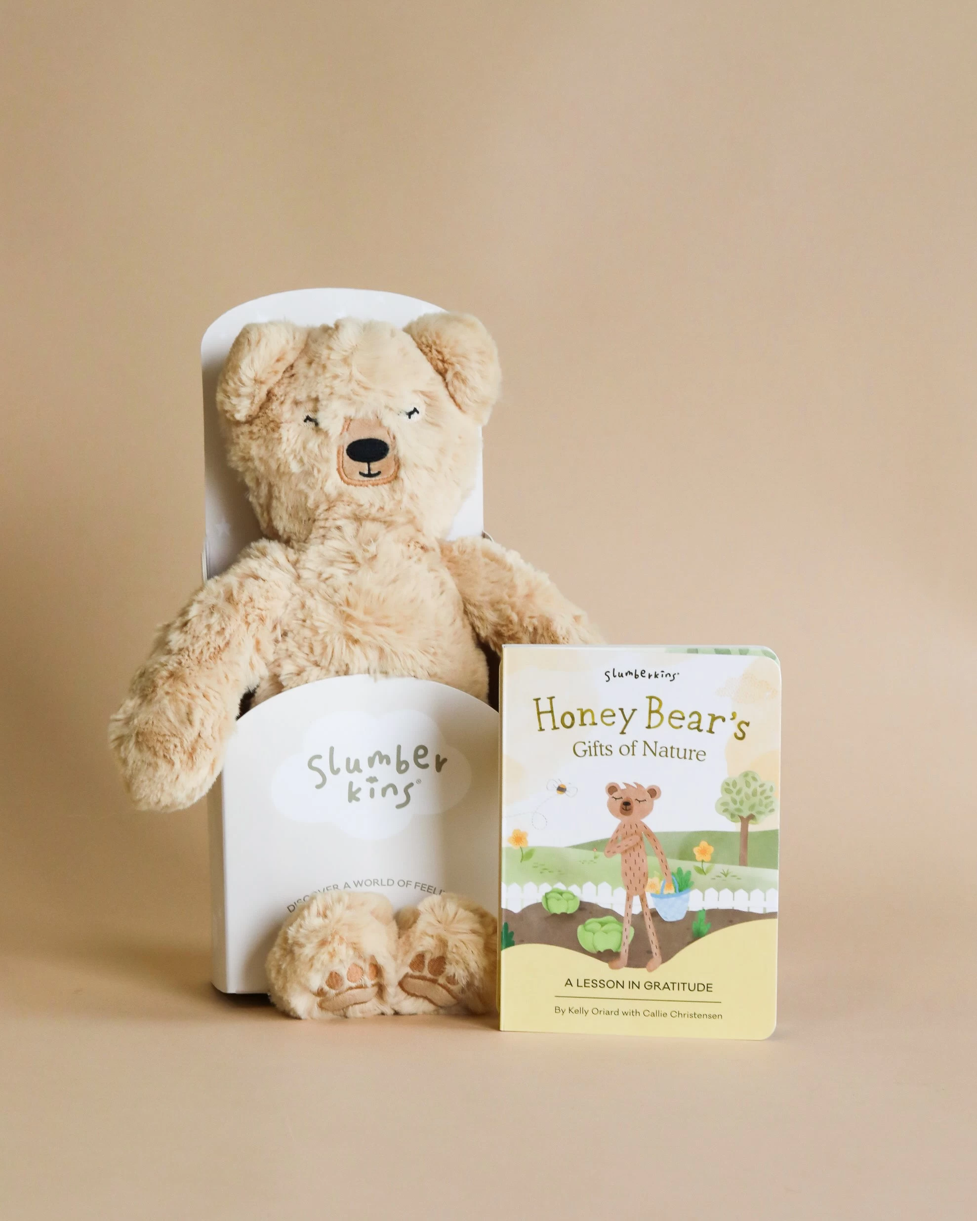 Slumberkins Honey Bear Kin + Lesson Book - Gratitude 1 Slumberkins Honey Bear Kin + Lesson Book - Gratitude