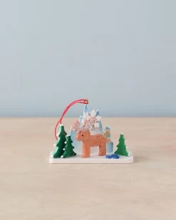 Christian Ulbricht Ornament - Ice Landscape With Reindeer