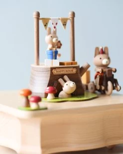 Wooden Bunny Music Box -Odin Parker Toys 2J2A9899 2