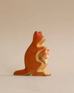 Handmade Holzwald Kangaroo With Baby