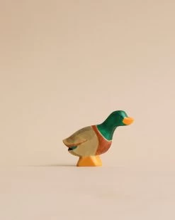 Handmade Holzwald Male Duck - Stretched
