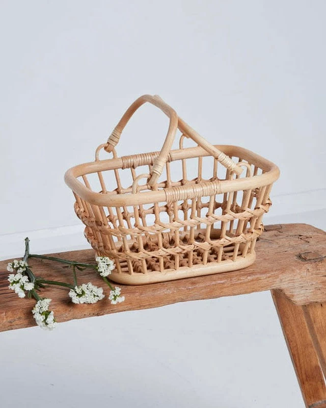 Rattan Shopping Basket 1 Rattan Shopping Basket