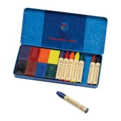 Stockmar Wax Crayons Combo Standard Tin Case - 8 Blocks & 8 Sticks Assorted -Odin Parker Toys 85035061 1